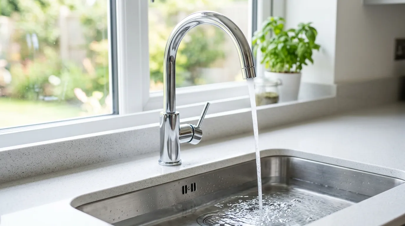 Local Plumbing Master Pros same day plumber fixing a faucet in Hampton, NE